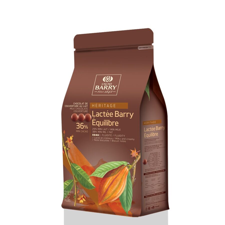 Cacao Barry Lactée Barry Équilibre 36% Milk Couverture Chocolate Pistoles