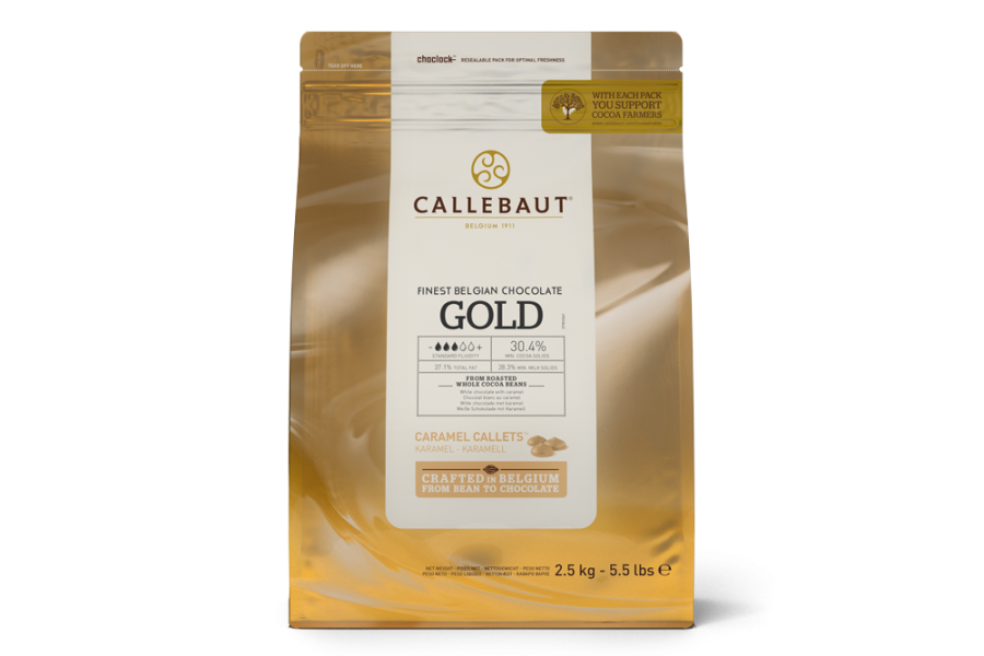 Callebaut Gold 30.4% Caramel Baking Callets