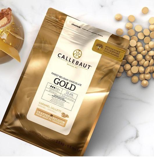 Callebaut Gold 30.4% Caramelized White Couverture Callets