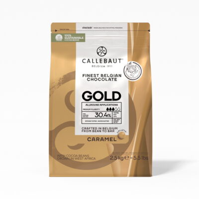 Callebaut Gold 30.4% Caramelized White Couverture Chocolate Callets