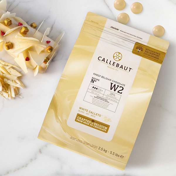 Callebaut W2 28% White Chocolate Callets