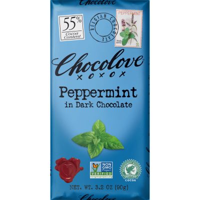 Chocolove 55% Peppermint Dark Chocolate Bar