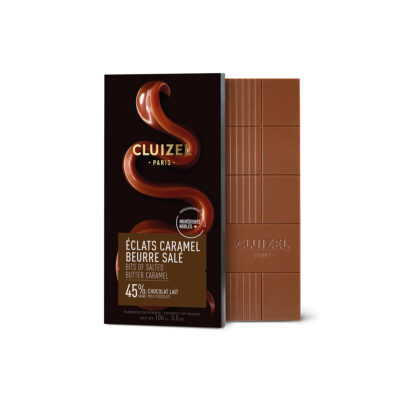 Cluizel 45% Milk Chocolate Bar with Salted Butter Caramel