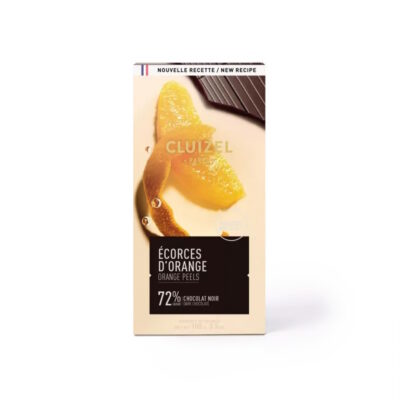 Cluizel 72% Dark Chocolate Bar with Orange Peel