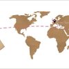 François Pralus Papouasie 75% Dark Chocolate Bar Map