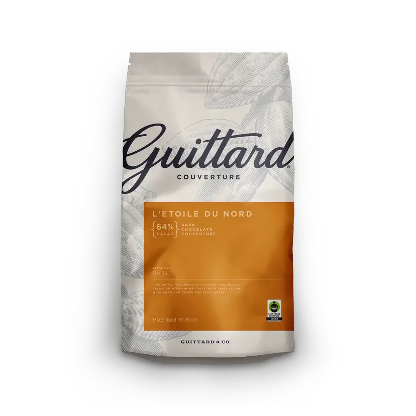 Guittard L’Etoile Du Nord 64% Dark Couverture Chocolate Wafers