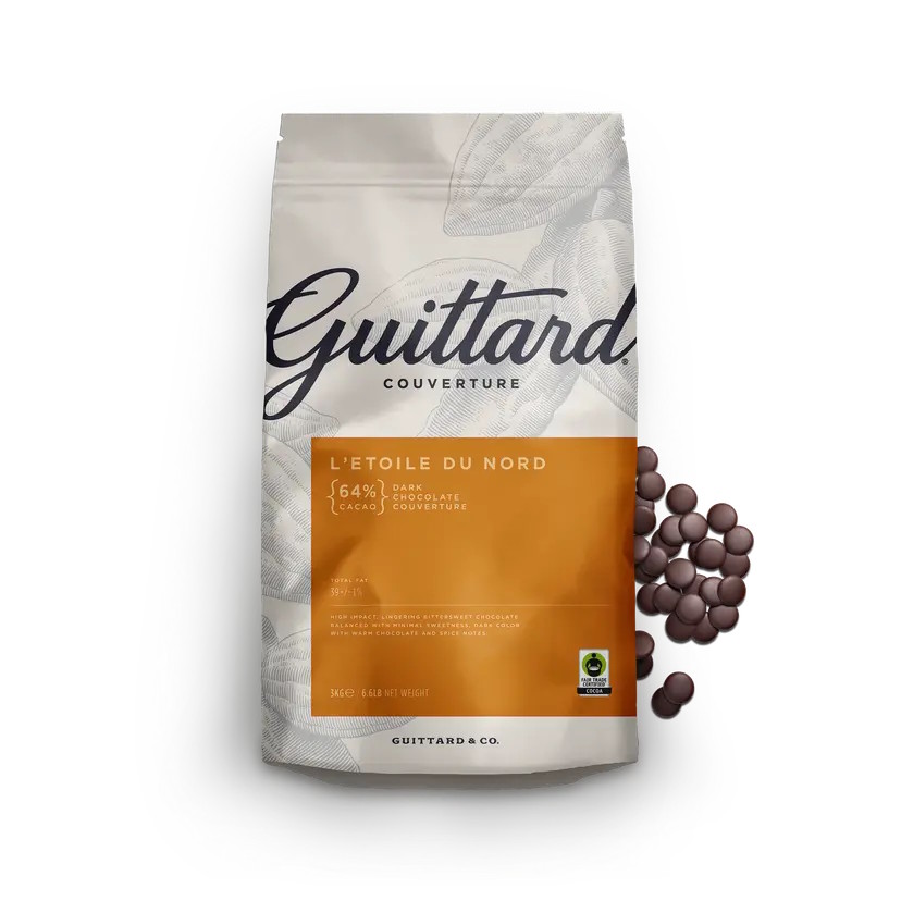Guittard L’Etoile Du Nord 64% Dark Couverture Chocolate Wafers 2