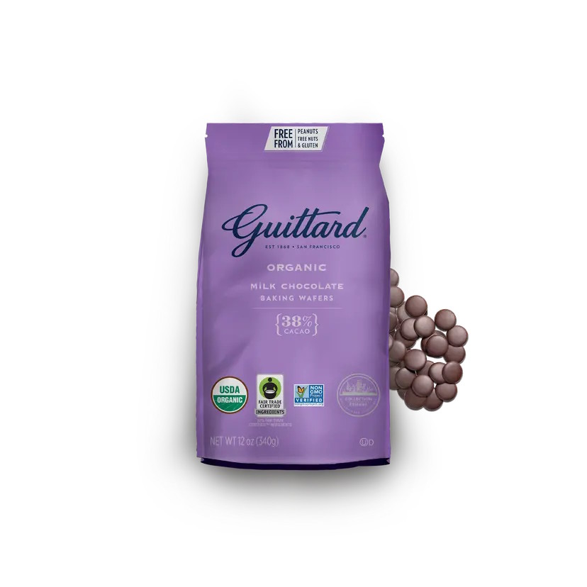 Guittard Organic 38% Milk Couverture Chocolate Wafers (12oz) 2
