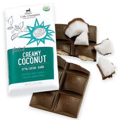 Lake Champlain 57% Creamy Coconut Dark Chocolate Bar