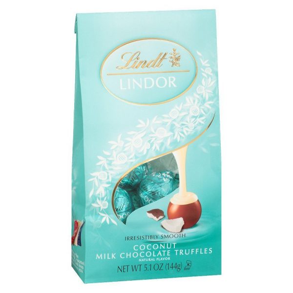 Sale Lindt Lindor Coconut Milk Chocolate Truffle Bag World Wide Chocolate 8473