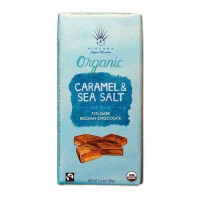 Nirvana 72% Dark Chocolate Bar with Caramel & Sea Salt-min