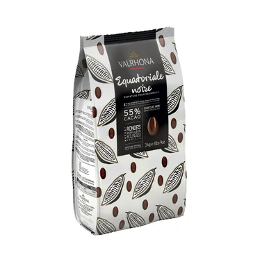 Valrhona Equatoriale Noire 55% Dark Couverture Chocolate Feves