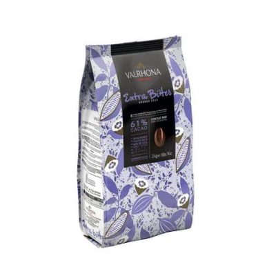 Valrhona Extra Bitter 61% Dark Chocolate Couverture Feves