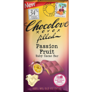 chocolove cacao ruby bar passion fruit sampler