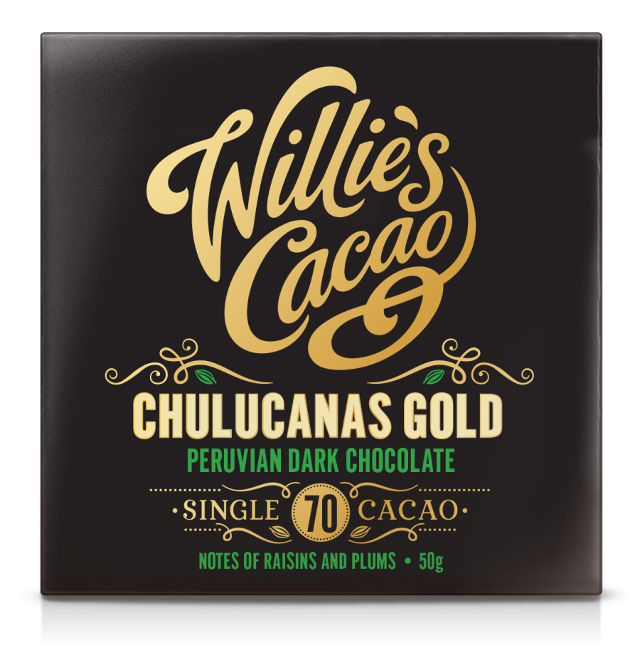 Willie's Cacao Chulucanas Gold 70% Dark Chocolate Bar
