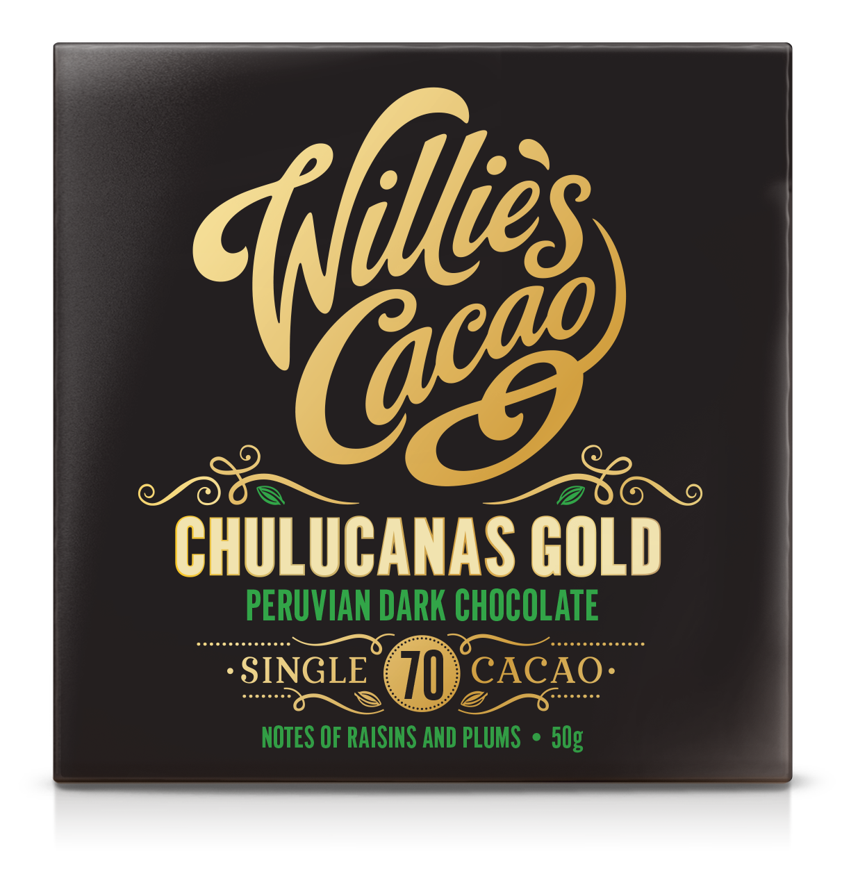 Willie's Cacao Chulucanas Gold 70% Dark Chocolate Bar