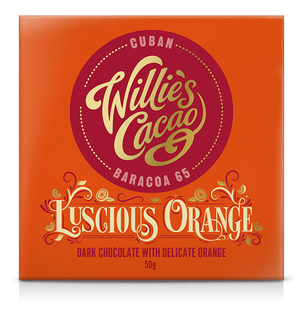Willie's Cacao Luscious Orange 65% Dark Chocolate Bar