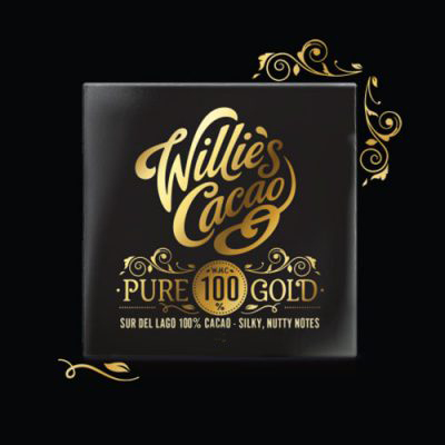 Willie's Cacao Pure Gold Sur Del Lago Venezuela 100% Chocolate Bar