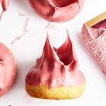 Callebaut Donuts with Ruby Frosting