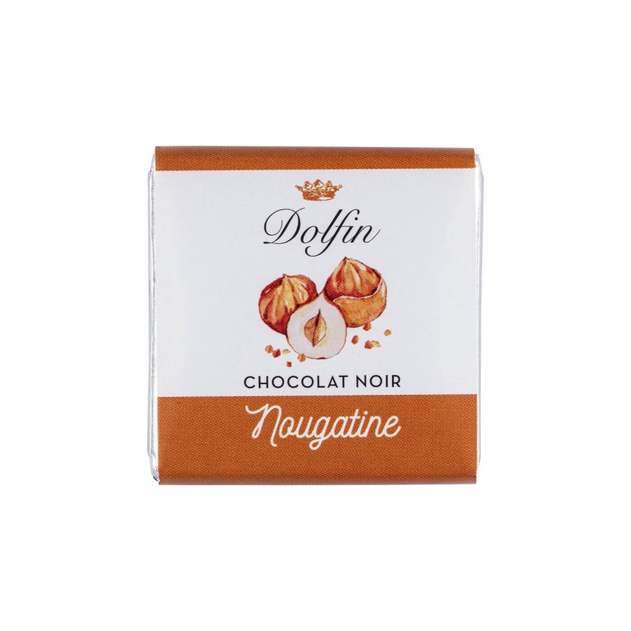 Dolfin Dark Chocolate Napolitain w Nougatine-min