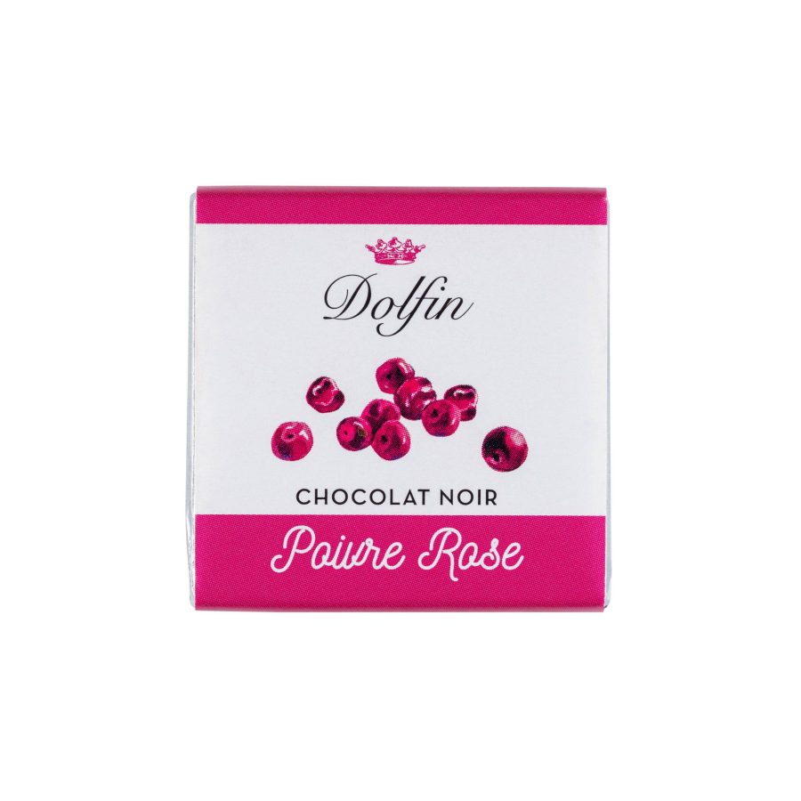 Dolfin Dark Chocolate Napolitain w Pink Pepper-min