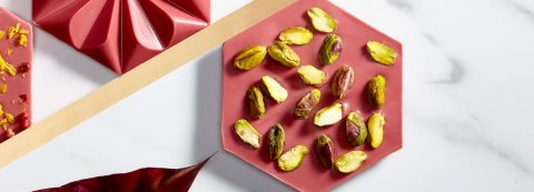 Callebaut Ruby Pistachio Tablet | World Wide Chocolate