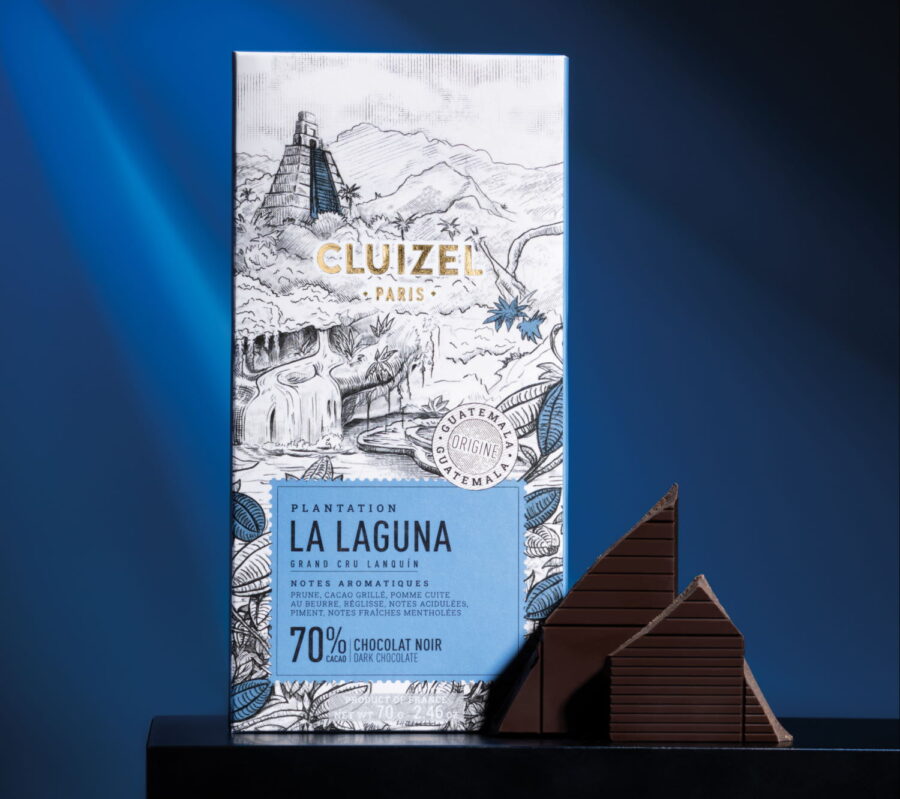Cluizel La Laguna Guatemala 70% Dark Chocolate Bar Lifestyle