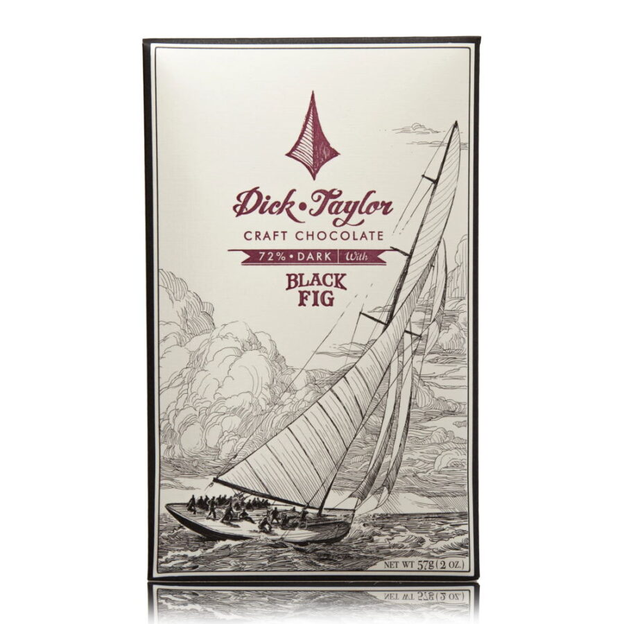 Dick Taylor 72% Dark Chocolate Bar with Black Fig
