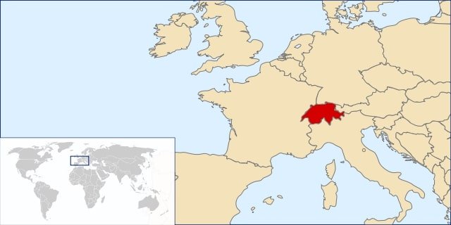 Switzerland on Map