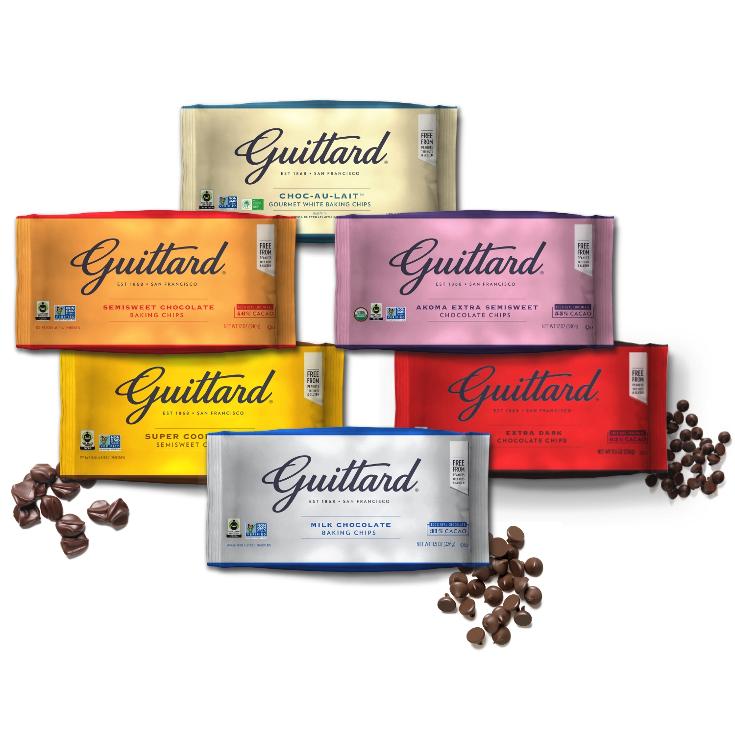Guittard Semisweet Chocolate Baking Batons