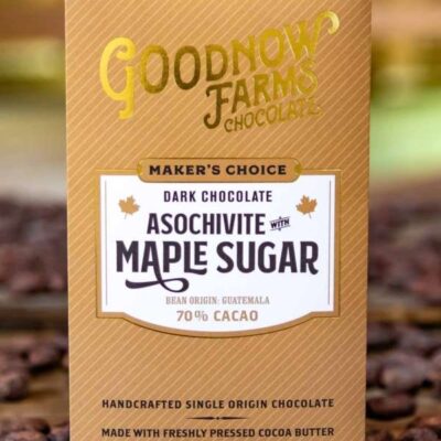 Goodnow Farms Asochivite Guatemala 70% Dark Chocolate Bar with Maple Sugar