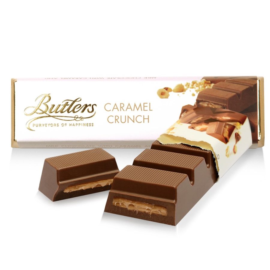 Butlers Milk Chocolate Caramel Crunch Bar Aesthetic