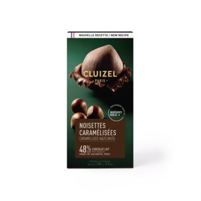 Cluizel 48% Milk Chocolate Bar with Caramelized Hazelnuts
