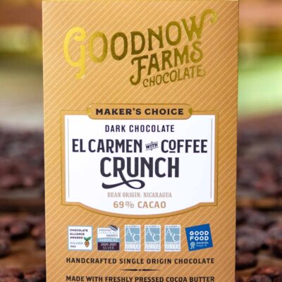 Goodnow Farms El Carmen Nicaragua 69% Dark Chocolate Bar with Coffee