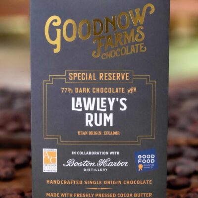Goodnow Farms Special Reserve Ecuador 77% Dark Chocolate Bar with Lawley’s Rum