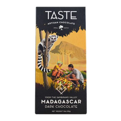 Taste Artisan Chocolate Madagascar 75% Dark Chocolate Bar