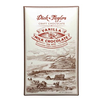 Dick Taylor 55% Milk Chocolate Bar with Vanilla
