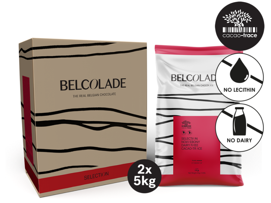 Belcolade Noir Absolu Ebony 96.5% Dark Chocolate Discs Case