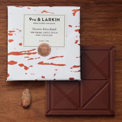 9th & Larkin Kokoa Kamili Tanzania 72% Dark Chocolate Bar-min