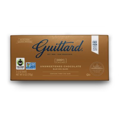 Guittard 100% Unsweetened Chocolate Baking Bars