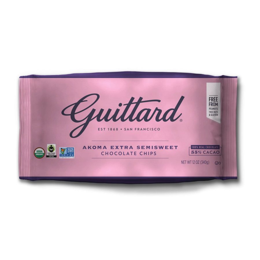 Guittard Akoma Extra Semisweet Organic 55% Dark Chocolate Chips-min