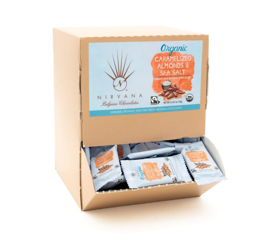 Nirvana Mini Milk Chocolate Bars with Caramelized Almonds & Sea Salt