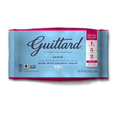 Guittard Beyond Sugar Santé 72% Dark Couverture Chocolate Wafers-min