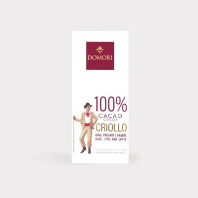 Domori Fondente Criollo 100% Dark Chocolate Bar