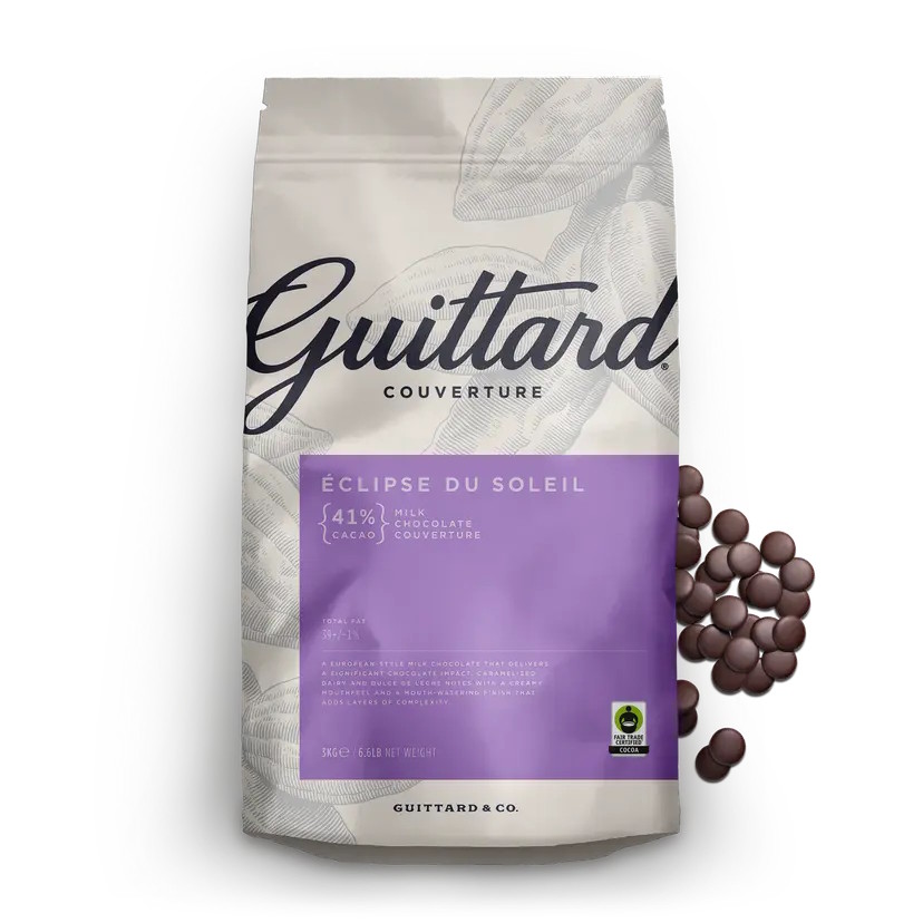 Guittard Éclipse du Soleil 41% Milk Couverture Chocolate Wafers 2