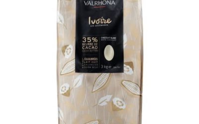 Valrhona Ivoire 35% White Couverture Chocolate Feves