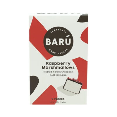 Baru 9-Piece Dark Chocolate Marshmallows with Raspberry