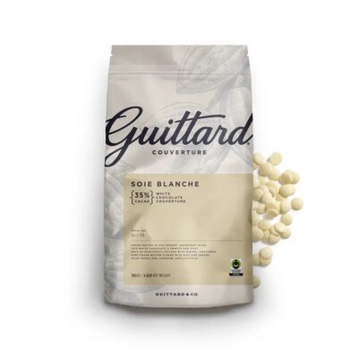 Guittard Soie Blanche 35% White Couverture Chocolate Wafers 2