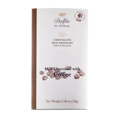 Dolfin 37% Milk Chocolate Bar with Coffee-min