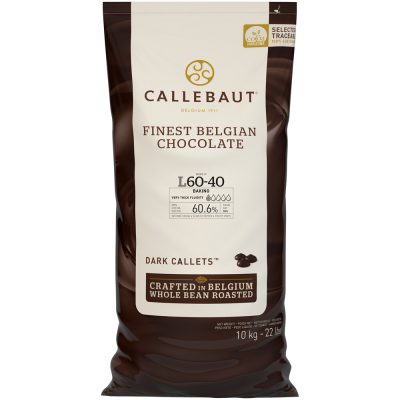 Callebaut L-60-40 60.6% Dark Chocolate Callets